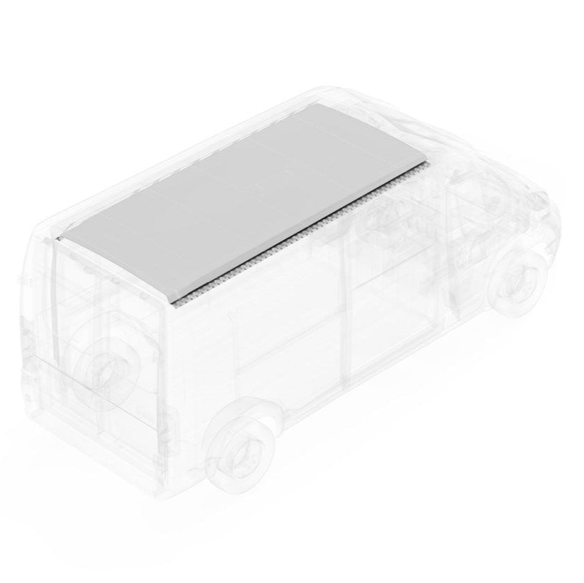 Top view of RAM ProMaster Cargo Van showing Legend DuraTherm Ceiling Liner in White
