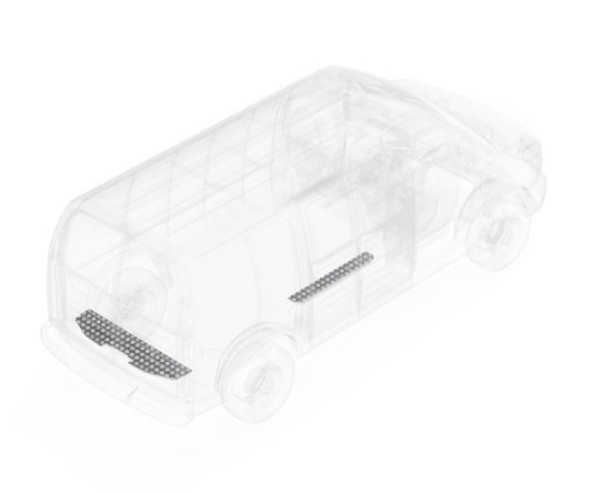 Aluminum Floor Sill Set - GMC Savana