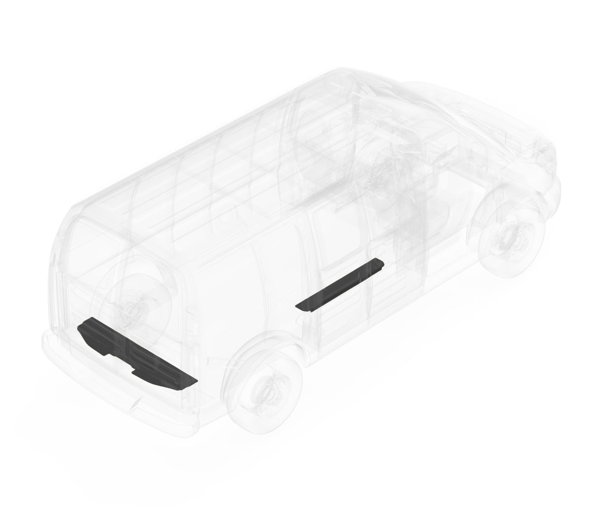 GMC Savana Steel Floor Threshold Set