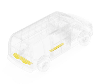 GMC Savana Steel Floor Threshold Set