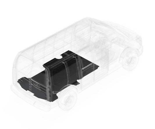 Legend Automat rubber floor mat for a GMC Savana cargo van