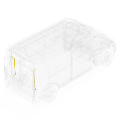 Sprinter grab handles installed in van