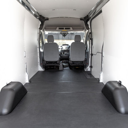 back shot of cargo van showing stabiligrip with black thresholds